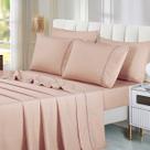 Jogo de Cama Queen Ponto Palito Unna Appel Home rosa Jogo de Cama Queen Ponto Palito Unna Appel Home rosa