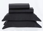 Jogo de Cama Queen Preto 300 Fios Satinée Kacyumara