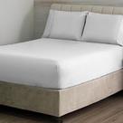 Jogo de Cama Simples Ponto Palito Branco 3 Peças Queen 180 Fios Sonhare Prata - Sultan
