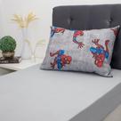 Jogo De Cama Solteiro 2 Pçs Homem-aranha 70% Algodão 30% Poliéster Spider Wall Cinza