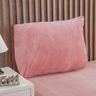 Jogo de Cama Solteiro 2 Pçs Plush Flannel 100% Poliéster 88x188x30cm Bene Casa Rosê