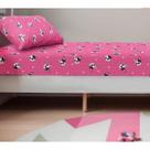 Jogo de Cama Solteiro 2 peças Kids Bulldog Frances Pink envio imediato
