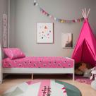 Jogo de Cama Solteiro 2 peças Kids Bulldog Frances Pink - Portal Lar