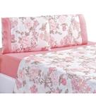 Jogo de Cama Solteiro 3 peças Micropercal 200 Fios - Serene Rosa