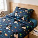 Jogo de Cama Solteiro 300 Fios Toque de Seda Disney Mickey 2 Peças Jolitex