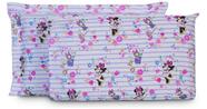 Jogo de Cama Solteiro Infantil 3 Pçs Disney Minnie e Margarida Andreza