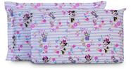 Jogo de Cama Solteiro Infantil 3 Pçs Disney Minnie e Margarida Andreza