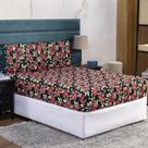Jogo de Cama Solteiro Lençol e Fronha Prático Malha Estampada 2 Peças Jogo de Cama Solteiro Lençol e Fronha Prático Malha Estampada 2 Peças