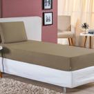 Jogo de Cama Solteiro Nobre 2 Peças Lençol com Elástico de 30cm de Altura Malha 100% Algodão - Avela