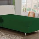 Jogo de Cama Solteiro Nobre 2 Peças Luva de Box 55cm de Altura Malha 100% Algodão - Verde-Bandeira
