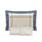 Jogo de Cama Solteiro Porcelana 2 Peças 200 Fios Percal