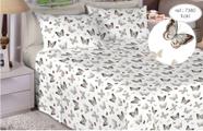 Jogo de cama solteiro premium linea 180 fios 100% algodão Kaki 7380 - Estamparia - Estamparia S.A