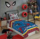 Jogo de Cama Solteiro Spider Man Homem Aranha 3 peças Lepper