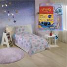 Jogo De Cama Stitch Infantil Criança Juvenil Menina 2 Peças Sobrelençol e Fronha
