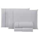 Jogo de Cama Super King 4 Peças 200 Fios Ponto Palito na Fronha e Lençol 100 Algodão Jogo de Cama Super King 4 Peças 200 Fios Ponto Palito na Fronha e Lençol 100 Algodão