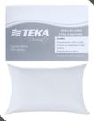 Jogo de Cama Teka Liso Solteiro Diamante Branco 3 Peças 150 Fios 100% Algodão 2,5m Confortável