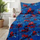 Jogo de Cama Toque de Seda Disney Marvel Homem-Aranha Solteiro 2 Peças Azul