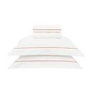Jogo de Cama Trussardi Parisi 100% Algodão Egipcio 300 Fios Casal Cor:Branco-Duna Jogo de Cama Trussardi Parisi 100% Algodão Egipcio 300 Fios Casal Cor:Branco-Duna