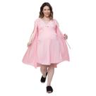 Jogo de Camisola e Robe Gestante para Levar na Maternidade Rosa Lindíssimo