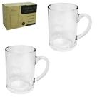 Jogo De Caneca De Vidro Para Chopp Flux Com 2 Peças 350ml