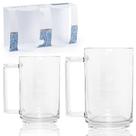 Jogo de caneca de vidro para chopp jette hercos com 2 pecas 335ml na caixa - MACRO