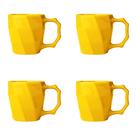 Jogo de Canecas Cerâmicas 4 peças Louça Café da Manha Cores Variadas Jogo de Canecas Cerâmicas 4 peças Louça Café da Manha Cores Variadas