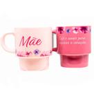 Jogo de Canecas de Cerâmica 150ml Mãe Florence 10026114 - ZonaCriativa