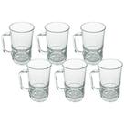 Jogo de Canecas de Chopp e Cerveja de Vidro 320ml 6 Peças - Seu Lar