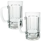 Jogo de Canecas de Chopp e Cerveja de Vidro 360ml 2 Peças - Seu Lar