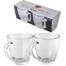 Jogo De Canecas De Vidro 2 Unidades Transparente 350ml - Clink