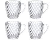 Jogo de Canecas de Vidro 285ml Hauskraft Elysée 4 Peças
