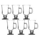 Jogo de Canecas Irish 6 peças 230 ml Vidro Class Home