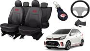 Jogo de Capa Picanto 2006 a 2019 + Chaveiro + Capa de Volante Estilo Atual