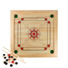 Jogo de Carrom HEY! PLAY! em Madeira, 66 cm, com Peças