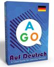 Jogo de cartas AGO Auf Deutsch para iniciantes que aprendem alemão
