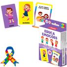 Jogo de Cartas Brinquedo Educativo Emoçoes 34 Cartas