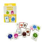 Jogo de Cartas Cores Autista Inclusão Criatividade Diversão Pedagógico Criança Presente Autismo