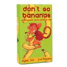 Jogo de cartas Donts Go Bananas para famílias, adultos, adolescentes e crianças