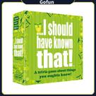 Jogo de cartas Eu deveria ter sabido disso! Trivia Game 110 cartas Jogo de cartas Eu deveria ter sabido disso! Trivia Game 110 cartas