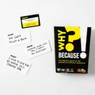 Jogo de cartas Fat Brain Toys Why Because Party Game 12+ Ages