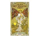 Jogo de cartas Golden Art Noveau Tarot Family com cartas de baralho de tarô