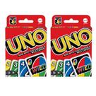 Jogo de cartas Mattel Uno 2 Pack Red
