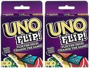 Jogo de Cartas Mattel Uno Flip - Combo Pack com 2 Baralhos - Para Crianças a partir de 7 Anos