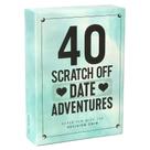 Jogo de cartas Scratch Off Date Adventures para casais
