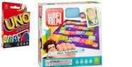 Jogo de Cartas UNO + Jogo Wifi Ralph Mini Tabuleiro