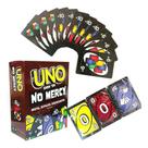 Jogo de Cartas Uno No Mercy Edição Especial Estratégia Diversão Família e Amigos Cartas Interativas Jogadas de Mestre Clássico Jogo Disputa Divertida