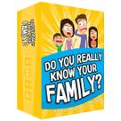 Jogo de cartas Você realmente conhece sua família Crianças com mais de 8 anos
