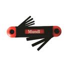 Jogo de chave Allen canivete 9pçs 1.5mm a 6mm Mundi
