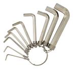 Jogo De Chave Allen Cromadas Aço Carbono 1,5mm A 10mm 10 Pçs