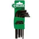 Jogo de chave allen curta 1,5 a 10 mm com 9 peças - Belzer